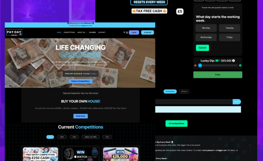 Advanced WordPress Competition Plugin – Simple, Multiple Prizes & Jackpot